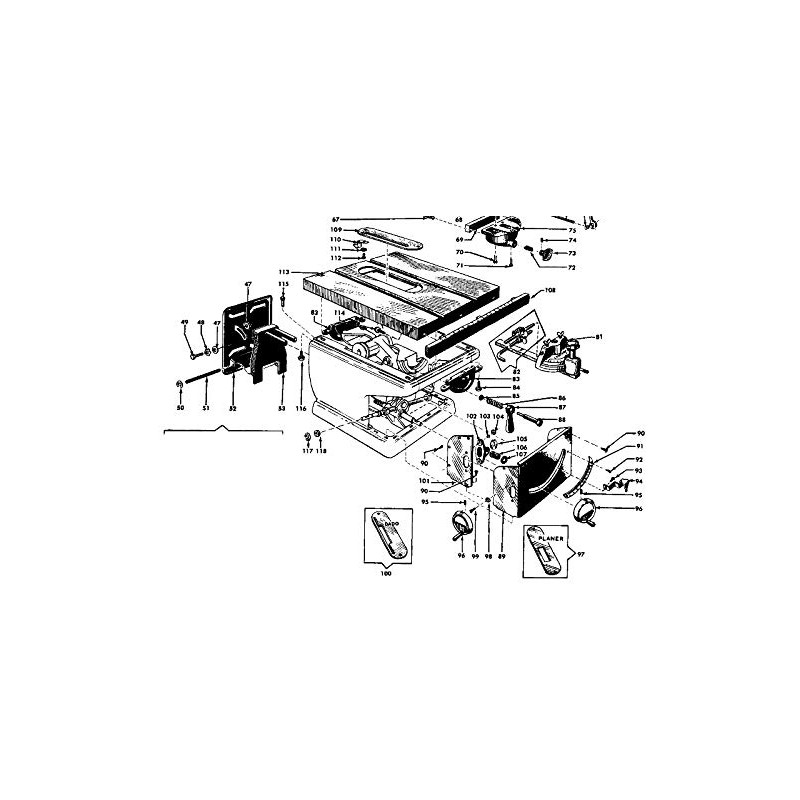 Craftsman 10" Contractor Table Saw Metal Handwheel Handle Crank 3/8"