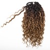 Curly Faux Goddess Locs Crochet Hair 12Inch Pre Looped Synthetic