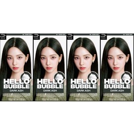 Mise-en-scène NEW COLOR Mise-en-scène All New Hello Bubble 5A Dark Ash Gray, 4 pieces / NEW COLOR 미쟝센 올뉴 헬로버블 5A 다크애쉬 그레이, 4개