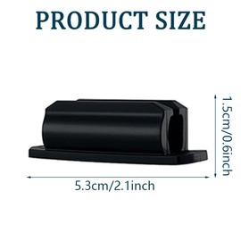 Tomedeks Pack of 8 Pen Holders, Durable and Versatile Pencil Holder, Viscose Clips that Can Be Fixed to the Table, Ballpoint Pen Holder for Classroom and Office (Black, White)