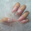 [In-store special discount] Kitschy pink leopard print silver ribbon handmade