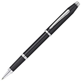 Cross Century II Black Lacquer Rollerball Pen with Chrome Point