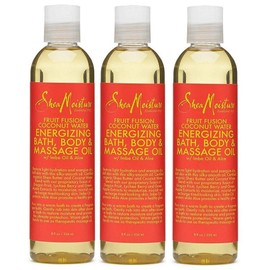 Shea Moisture 3 Pack- Shea Moisture Energizing Bath Fruit &Coconut Oil & 8 Oz