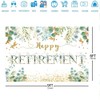 Ticuenicoa 9x6ft Happy Retirement Backdrop Green Leaves Spring Theme Retirement
