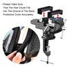 GOXAWEE Universal Bench Vise, 3.15 Inch Table Clamp, 360° Swivel
