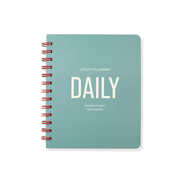 Fringe Studio Paper Cover Non-Dated Daily Planner, "UTILITY DAILY", Approx.
