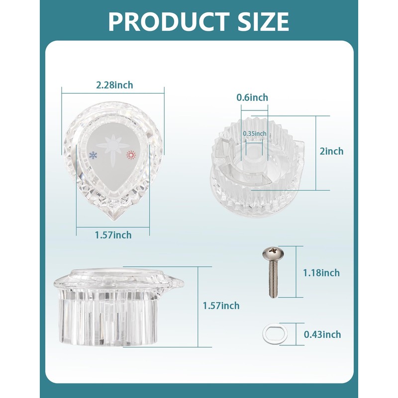 Replacement for Moen Fit Chateau (96796) One-Handle Tub& Shower Knob