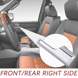 TQPONLY Interior Door Handle,Compatible with 2007-2017 Ford Expedition Lincoln Navigator Front or Rear Right Passenger Side