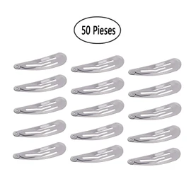 Motanar - Juego de 50 horquillas para el pelo para niños, niñas y mujeres, 50 mm, color plateado