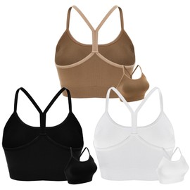 Double Couple Women Y Back Sports Bras for Women Thin Strap Workout Yoga Gym Fitness Bra