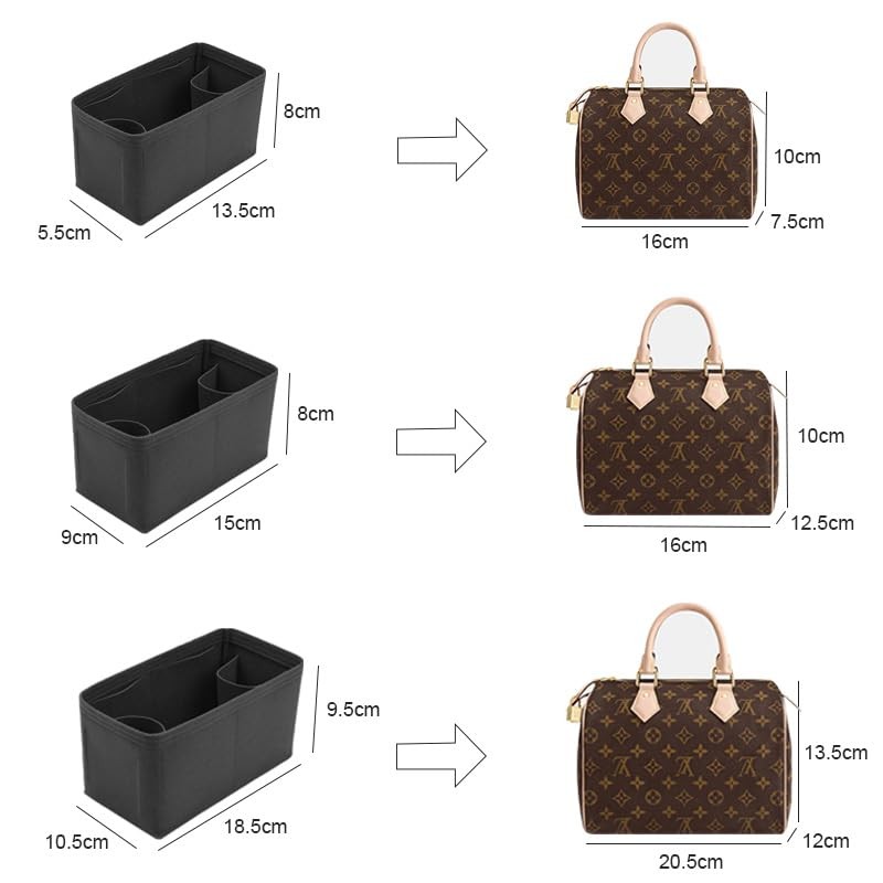 Lckaey Purse Organizer Insert Fit LV NEW NANO mini bags