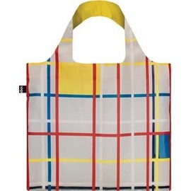LOQI Museum Piet Mondrian Reusable Shopping Bag, New York City 3, One Size