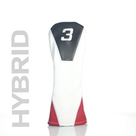 3 Hybrid Headcover, Easy Slip-On Easy-Off Golf Club Head Cover, Fleece Lined Interior, Water Resistant and Durable Shell, Individual Retail Pack, (3 Hybrid Headcover)
