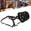 Black Horse Grazing Muzzle Easy Breathe Horse Mouth Cover with