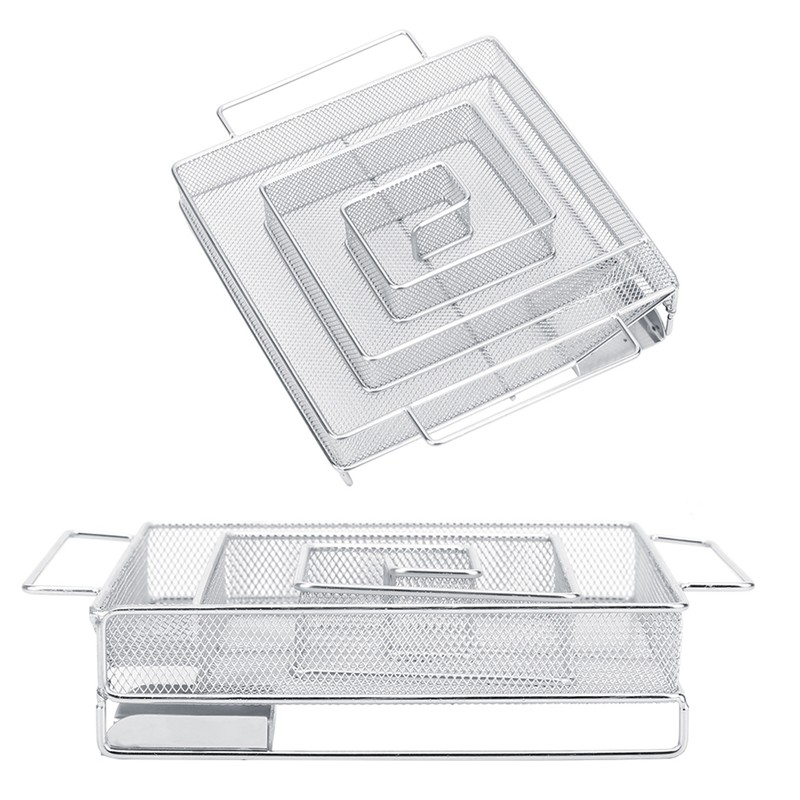 Rectangle Stainless Steel Cold Smoke Generator Barbecue Net BBQ Grill