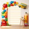 Notebook Paper Backdrop for Photoshoot, Welcome Back to School Photo