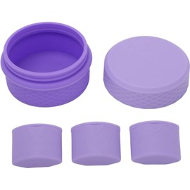 Juego de Recipientes de Maquillaje de Silicona, 3 Dispensadores Recargables, Frascos de Viaje a Prueba de Fugas para Cremas y Cosméticos