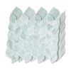 Tilingview 10 Pcs Green Leaf Shape Peel and Stick for