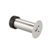 sourcing map Door Stopper Cylindrical Floor Mount Stop Brushed Stainless