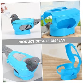BUGUUYO Bird cage Feeder Pigeon Feeding Holder Pigeon Holder Easy Bird Fixed Frame Rack Pigeon Injection Rack Bird Feeding Holder Birds Holder for Pigeon Stand Tool Plastic Poultry