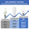 Brtstiun E12 LED Ceiling Fan Light Bulbs, 5000K Daylight White,
