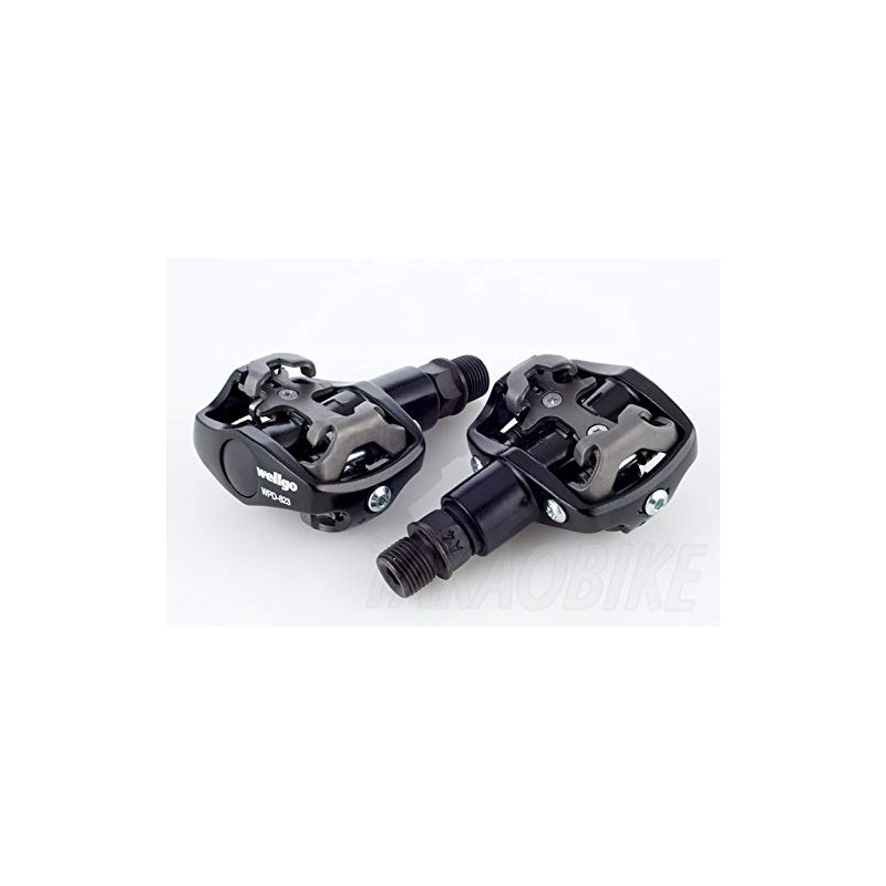 Wellgo WPD-823 MTB Bike Clipless Pedals (Black)