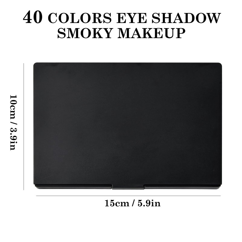 40 Colours Eyeshadow Palette, Brown, Matte and Shimmering Eyeshadow Palette,