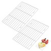 2PCS Cooling Rack High Temperature Resistance Baking Rack Rectangle Grill