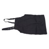 Kitchen Apron Black Apron Polyester Pockets Adjustable Strap Unisex Apron