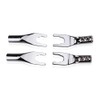 KUYIOHIFI HiFi 4pc Rhodium Plated Pure Copper Speaker Spade Connectors,