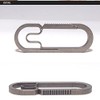 PR-OBLONGCARA Carabiner Titanium Alloy Oval Key Chain Key Holder Military,