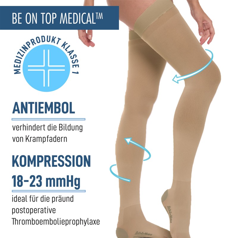BeOnTop Medical Compression Stockings Women Men Class 1 18-23 mmHg