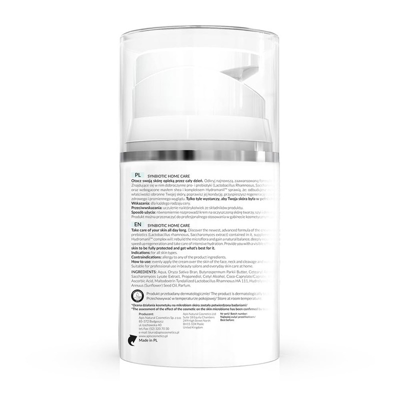 Apis Synbiotic Home Care Prebiotics and Probiotics Day Cream 50ml