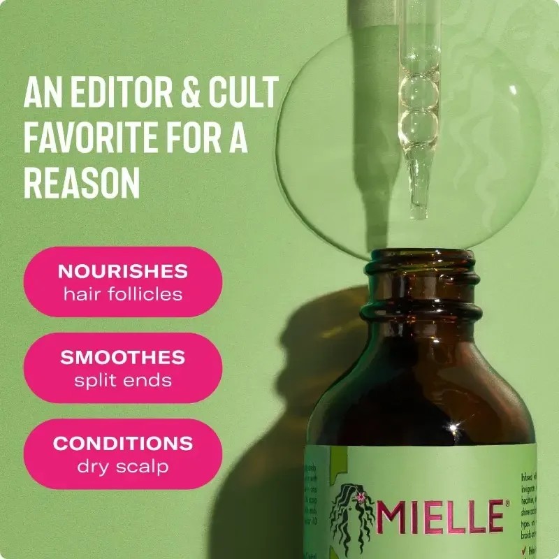 Aceite Capilar Mielle Organics Con Romero Y Menta, Puntas Ab
