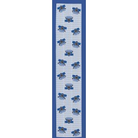 Maruwa Boeki Koedo Cool Towel, Festival Blue, Size: Approx. W20 D100 4008714-07