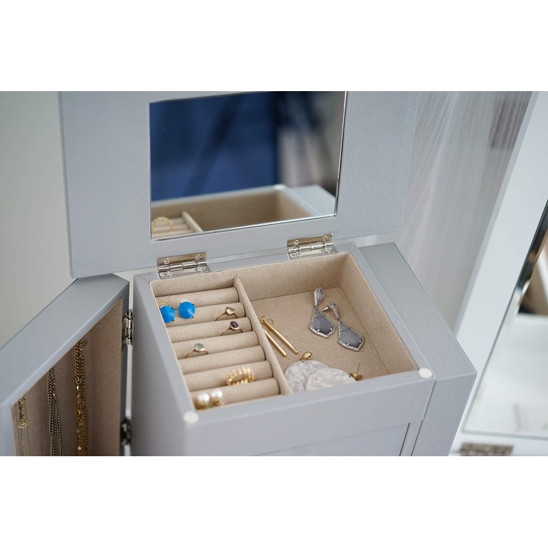 Hives and Honey Layla Jewelry Box, Grey