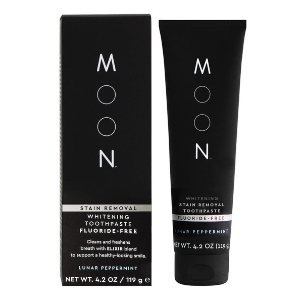 MOON Stain Removal Whitening Toothpaste | Fluoride Free – Lunar Peppermint
