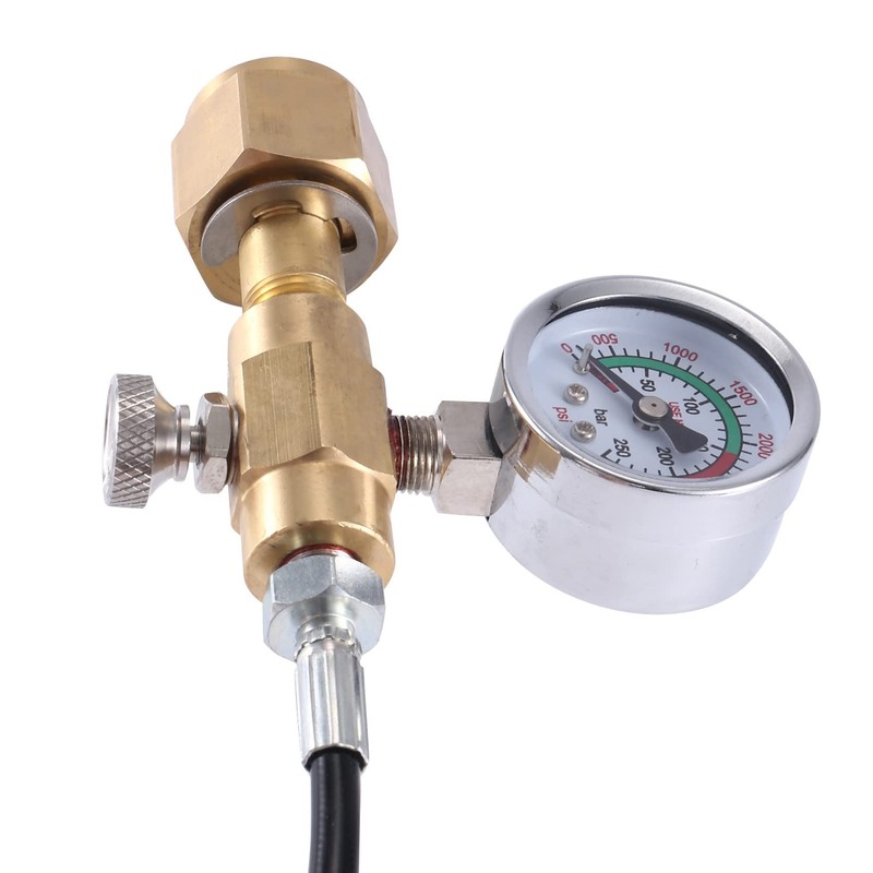 Benefischl Argon CO2 Filling Station Charging Adapter Charging Valve Connection