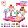 SILYMOLY Magnetic Blocks Candy Land Edition, Magnetic Tiles Building Blocks