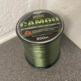 950m Camo Fishing Line Bulk Spool 20lb Carp Pike 9.1kg Coarse NGT Camou