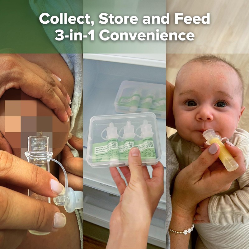 haakaa Colostrum Collector Kit Breast Milk Collector with Cotton Cloth
