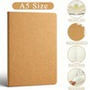 Hoshisea Pack of 6 Notebooks Pack A5 Kraft Notebook Kraft