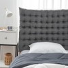 Rainha Cushion Tufted College Headboard - Dark Gray