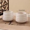 YumiPLUS 4pcs Ceramic Tea Cup Set – 160ml 5.4OZ Porcelain