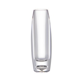 FOYER 2300057CL Unbreakable Flower Base Polycarbonate, Stylish, Height 7.1 inches (18 cm), Width 2.4 inches (6 cm), Small