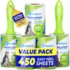 PetLovers Extra Sticky Lint Roller Mega Value Set 450 Sheets