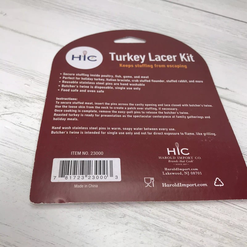 No Sew Turkey Lacer Kit 6 Lacing Pins And Butchers