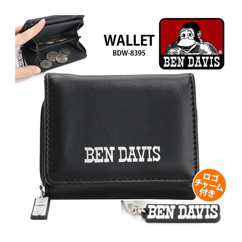 Bendibis BDW-8395 Wallet, Mini Wallet, Trifold, Synthetic Leather, Foil Print,