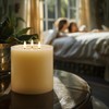 Amagic 3 Wicks Extra Large Flameless Candles, Battery Operated Candles