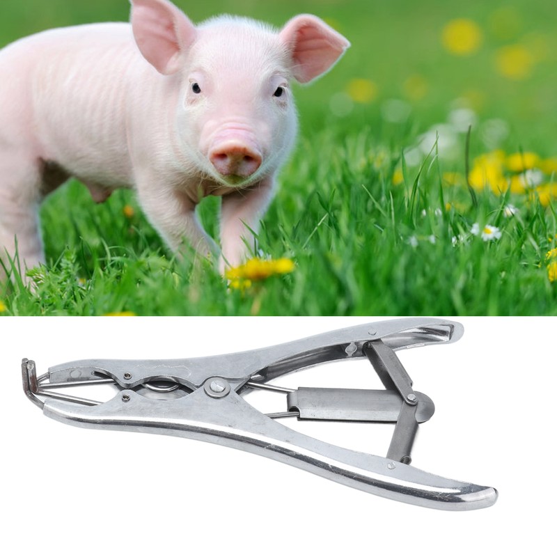 Castration Pliers Tail Docking Device Veterinary Tool with Castrator Rings